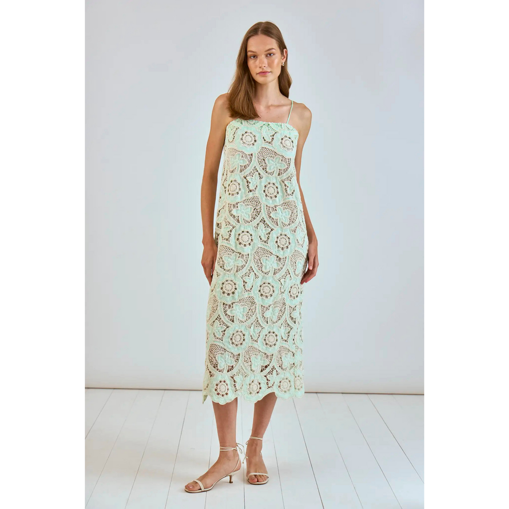 HUNTER BELL Carrie Dress, Lagoon Lace