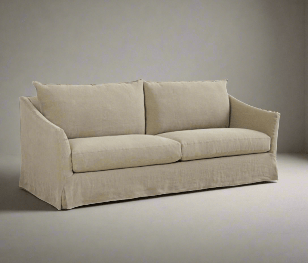 Belgian Slope Arm Slipcovered Sofa