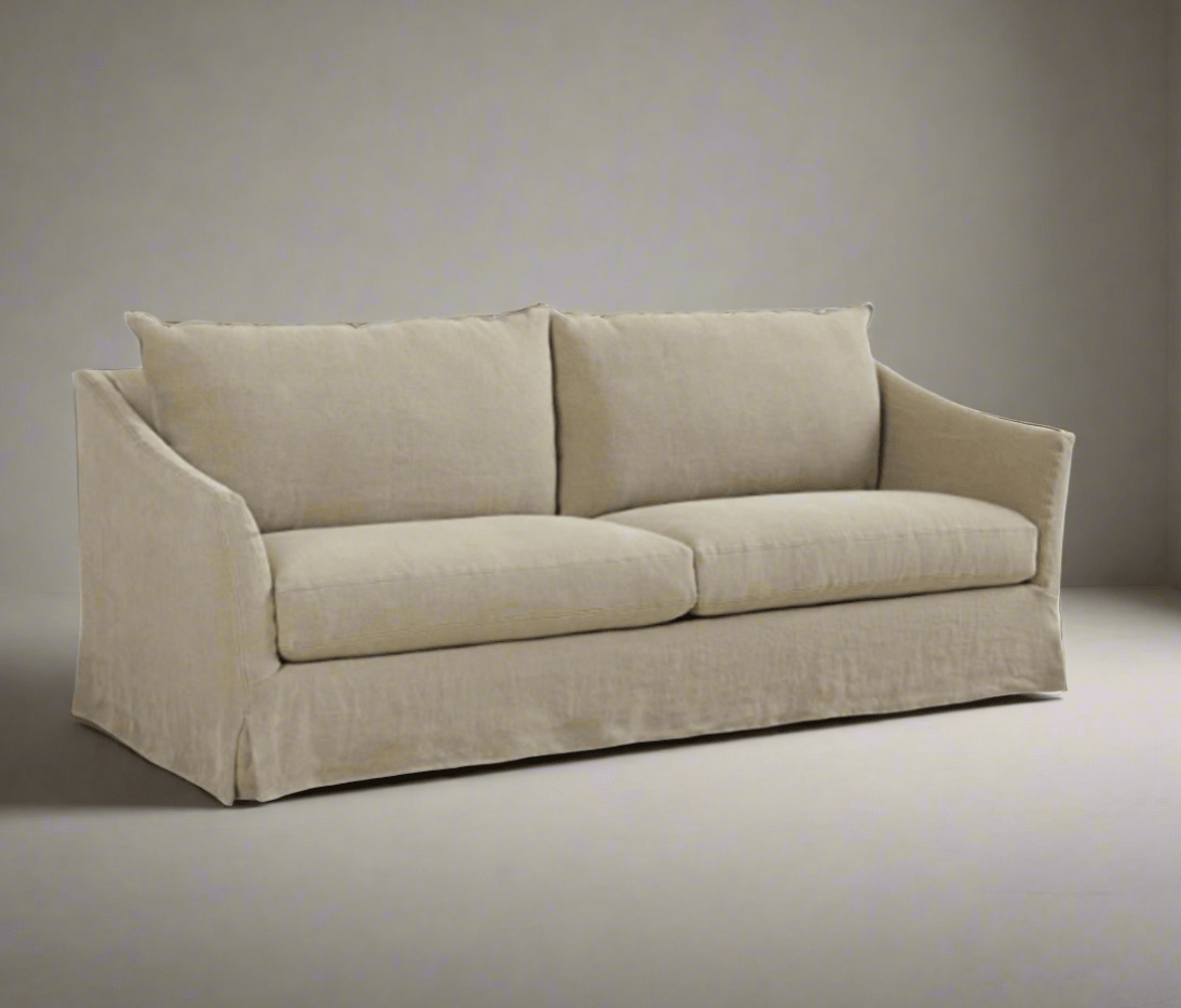 Belgian Slope Arm Slipcovered Sofa