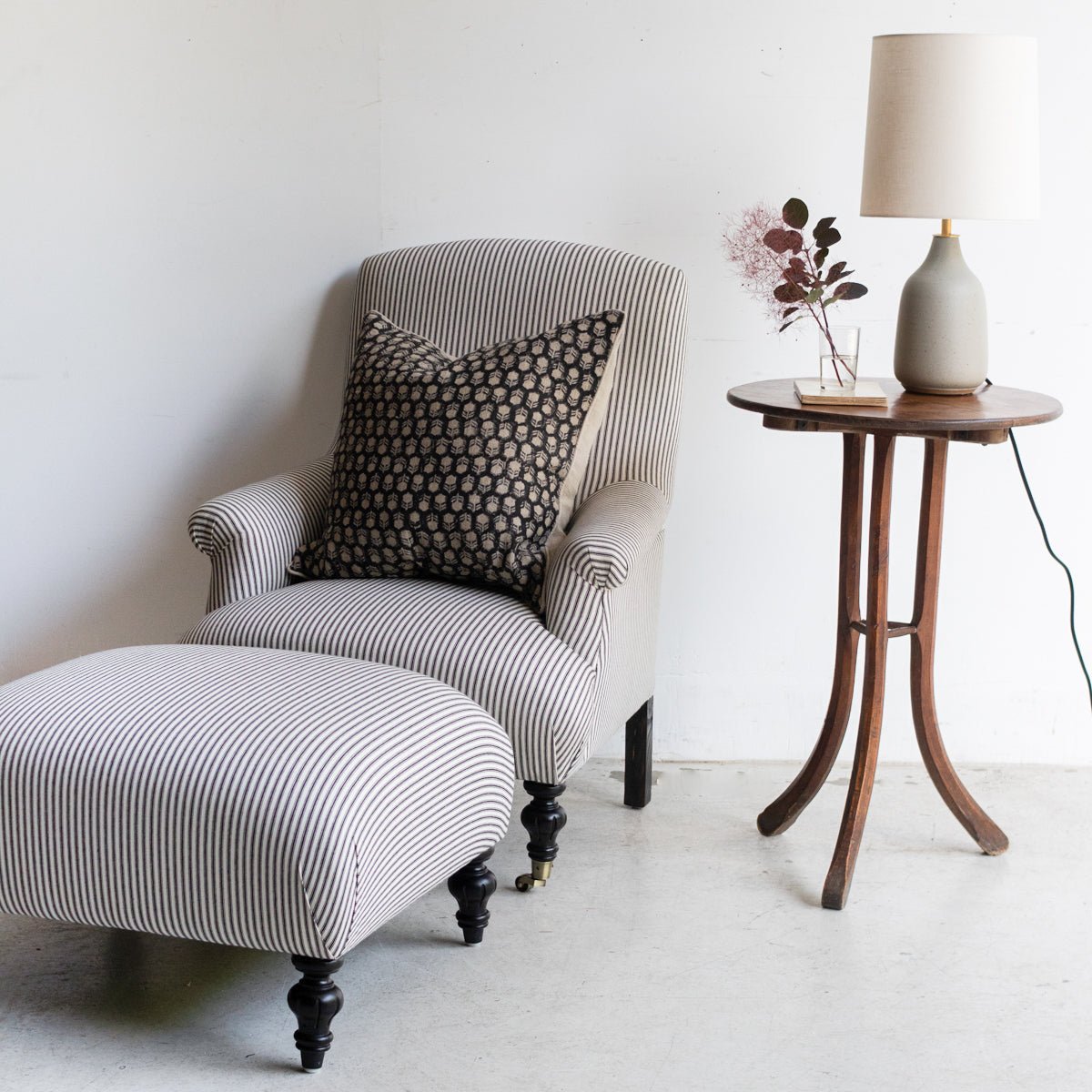 Bellecour Arm Chair and Ottoman