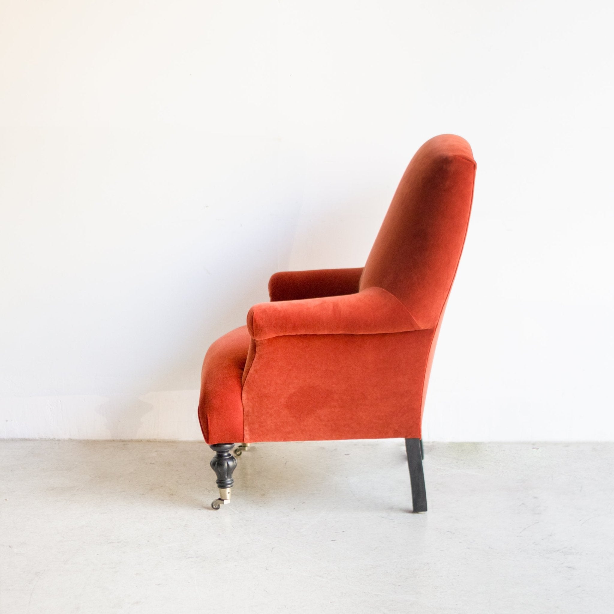 Bellecour Arm Chair | Emile Velvet Burnt Orange