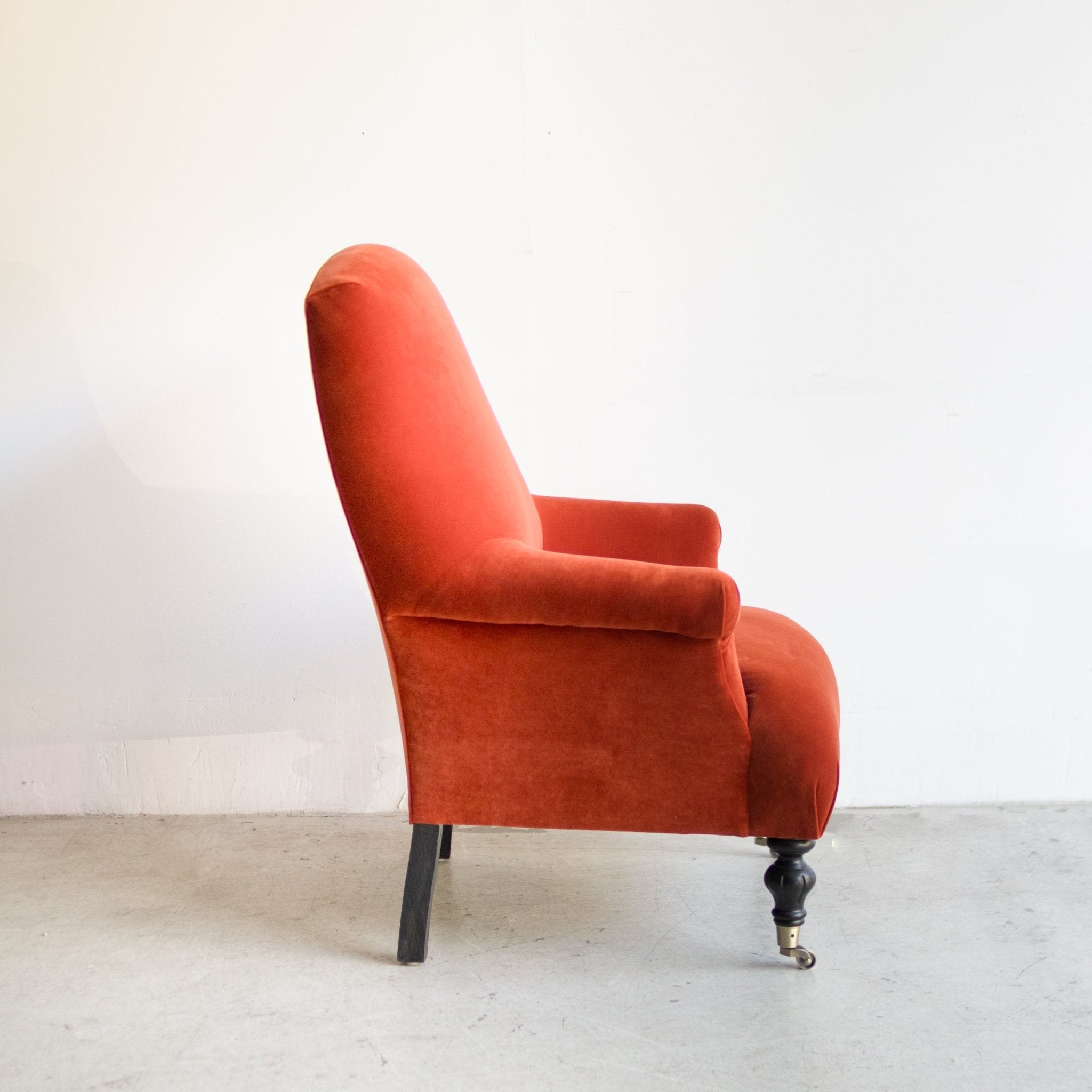 Bellecour Arm Chair | Emile Velvet Burnt Orange