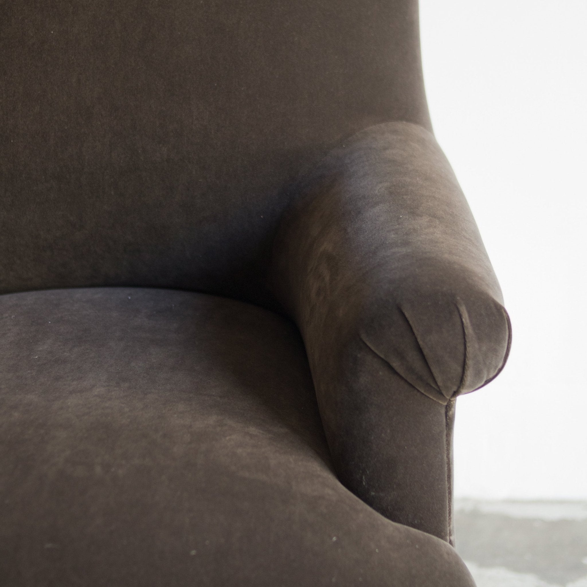 Bellecour Arm Chair | Emile Velvet Chocolate | Floor Sample