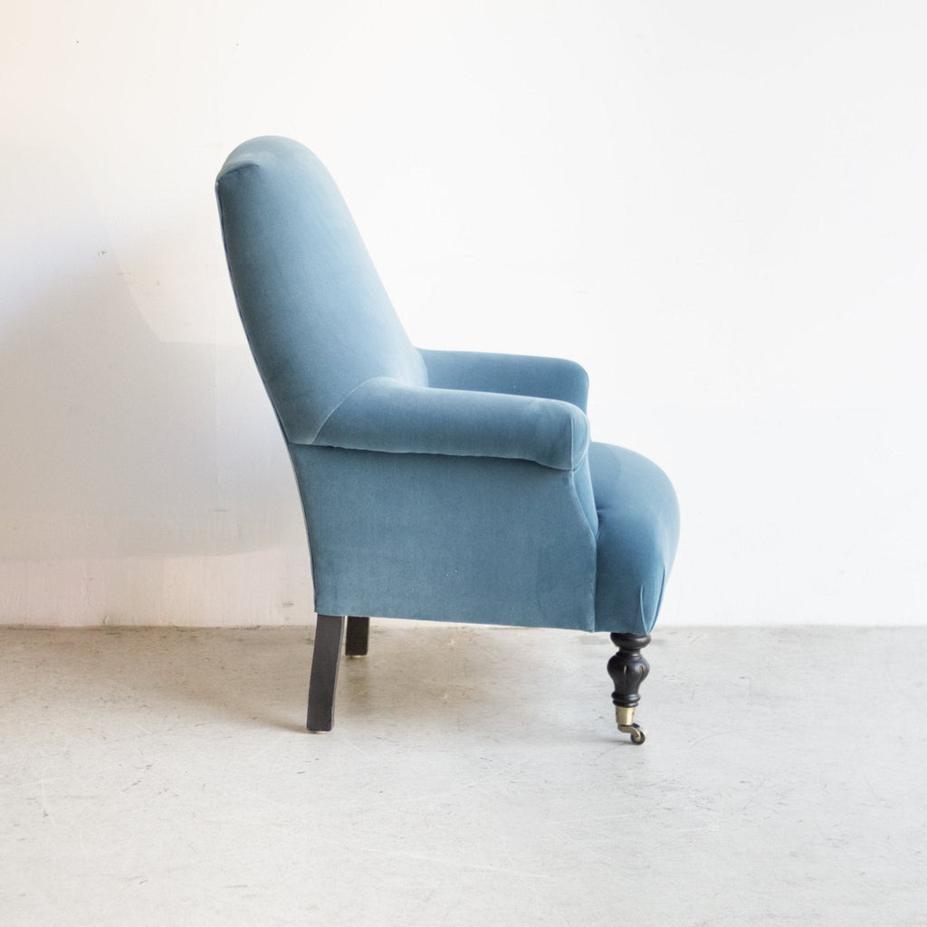 Bellecour Arm Chair | Emile Velvet Sea Blue