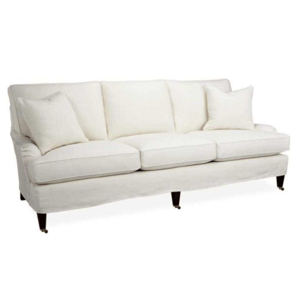 English Arm Slipcovered Sofa