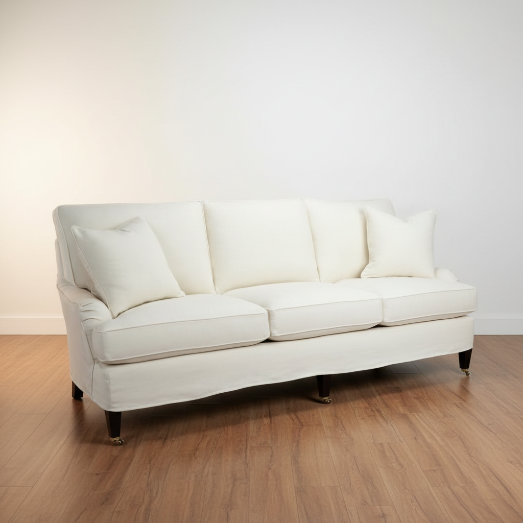 English Arm Slipcovered Sofa