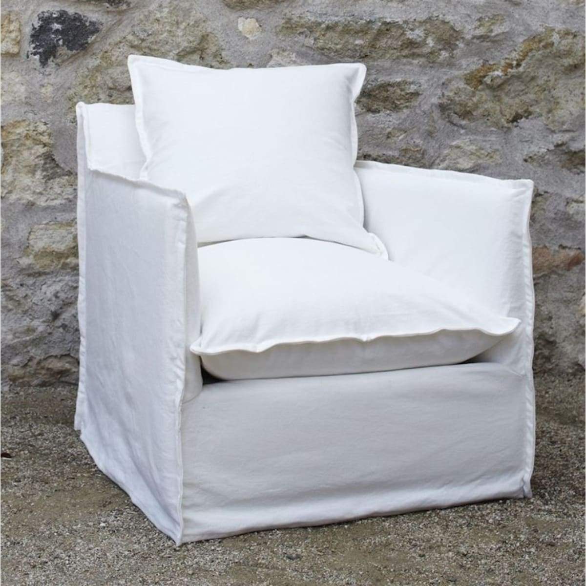 Chic Slipcovered Chair