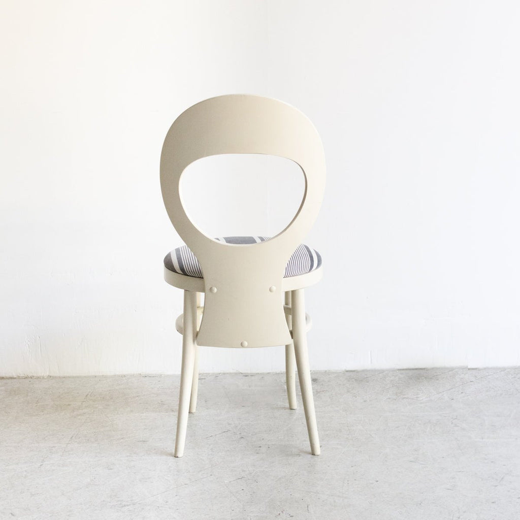 Vintage Seagull Chair with Mattress Ticking Seat