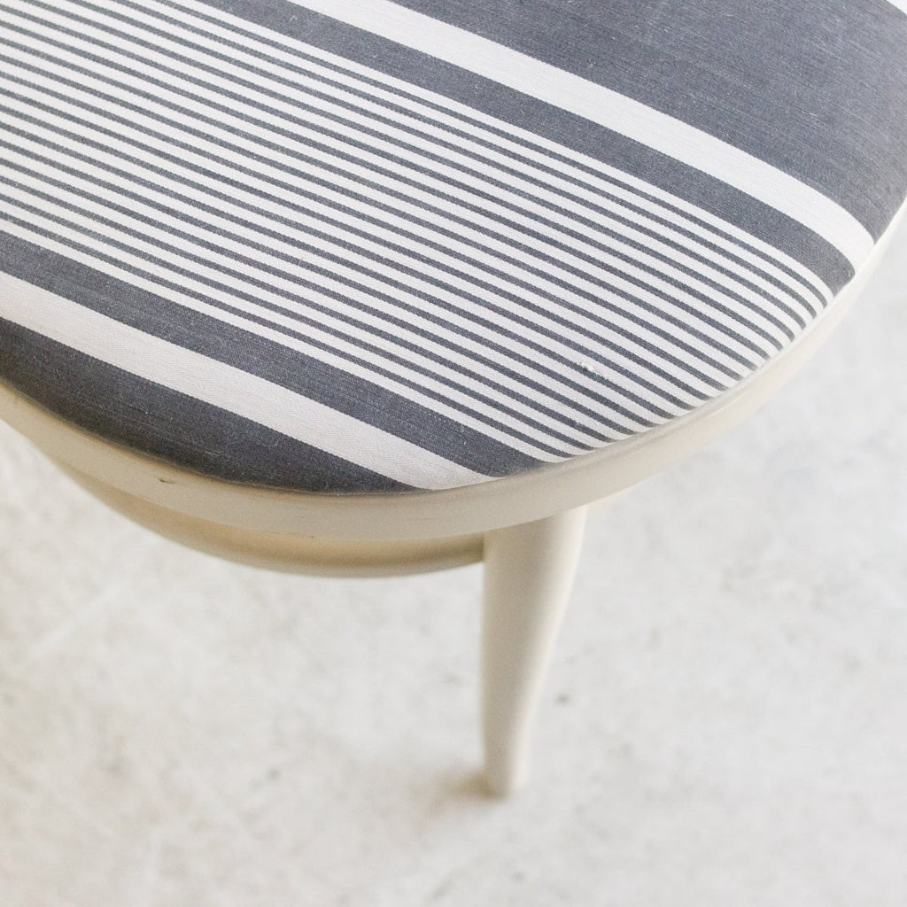 Vintage Seagull Chair with Mattress Ticking Seat
