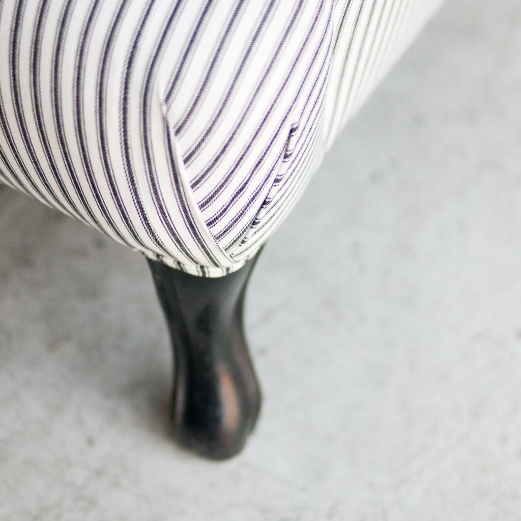 Vintage Ticking Stripe Settee