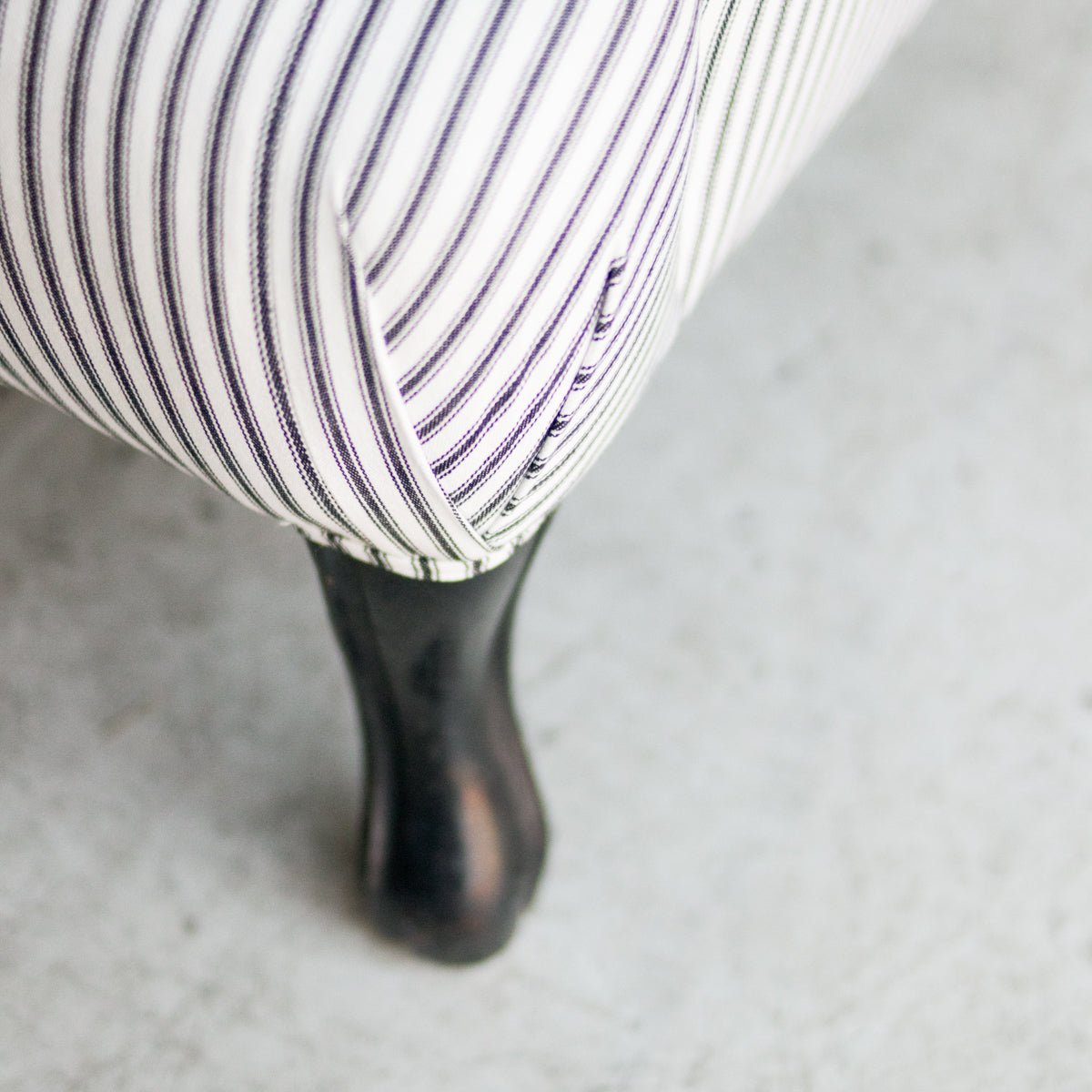 Vintage Ticking Stripe Settee
