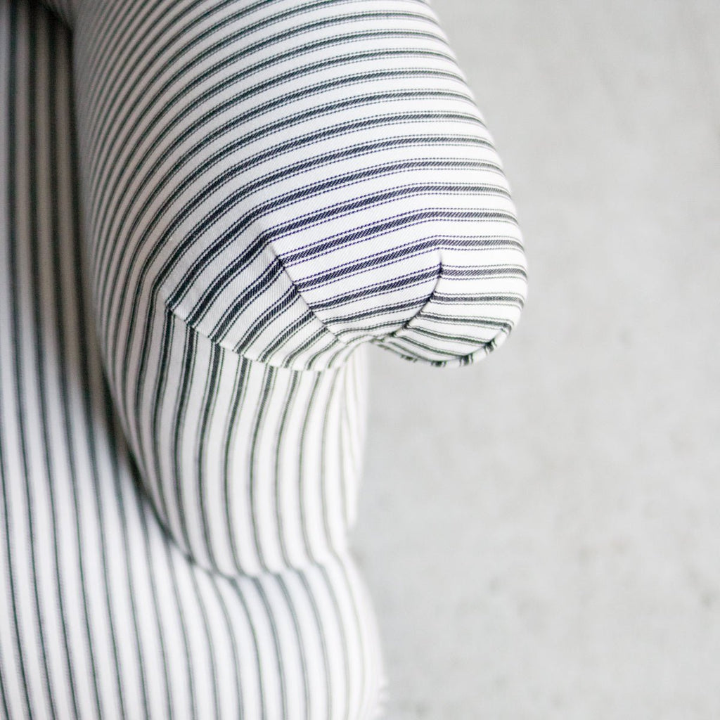 Vintage Ticking Stripe Settee