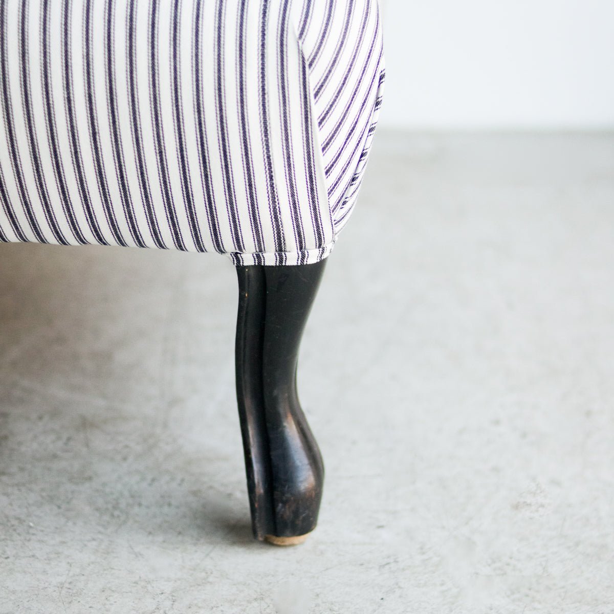 Vintage Ticking Stripe Settee