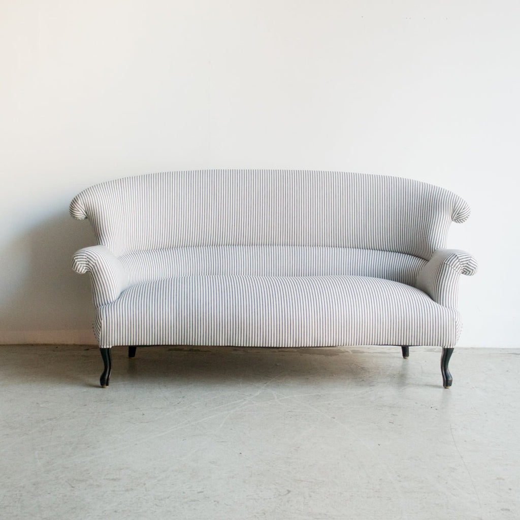 Vintage Ticking Stripe Settee