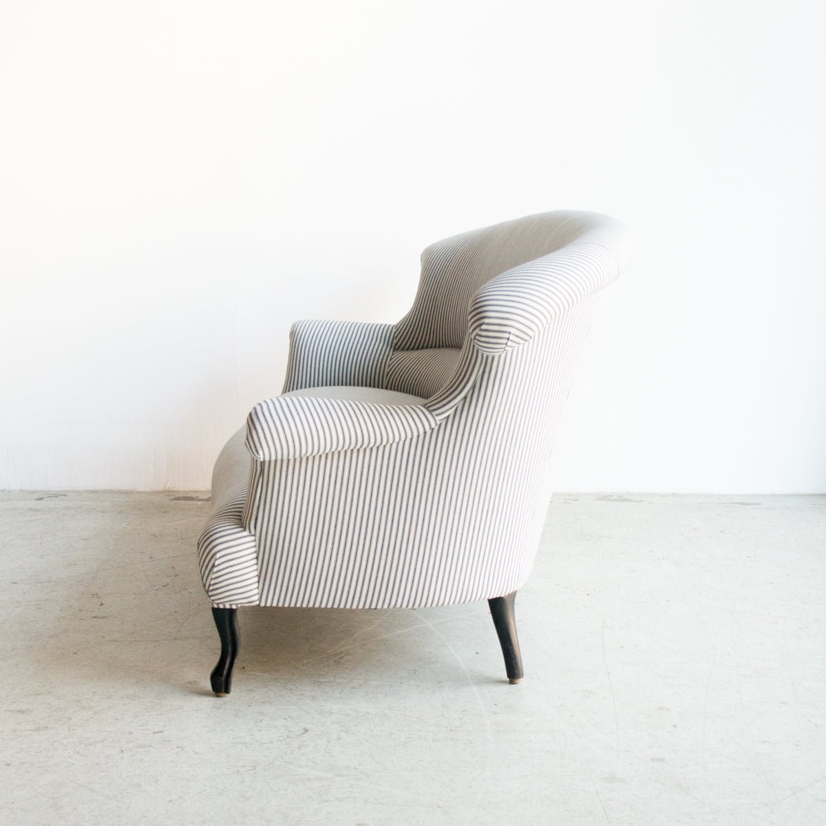 Vintage Ticking Stripe Settee